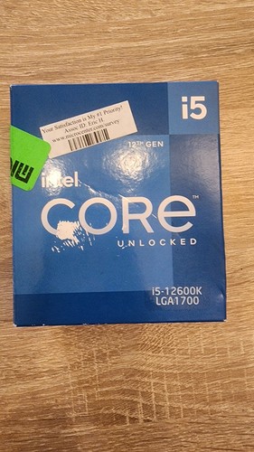 Intel Core i5-12600K Processor (4.9 GHz, 10 Cores, FCLGA1700) Box BX8071512600K