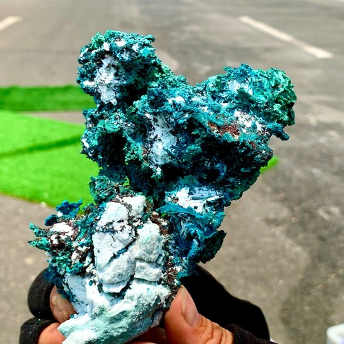 1.41LB Natural copper mine+malachite Primitive mineral specimen Gemstone Rare - 第 21/23 張圖片