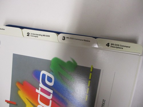 Libro di riferimento utente vintage Hewlett Packard Microsoft MS-DOS 3.3 1988 HP Vectra - Foto 7 di 7