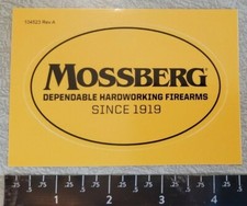 Oem Mossberg Firearms Logo Vinyl Decal Sticker 4 X 2.5 Hunting Outdoors Yellow