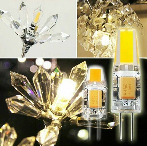 10x 4x G4 LED COB 3W 6W Lampe Leuchte Birne Leuchtmittel Warmweiß 12V 220V - Afbeelding 6 van 16