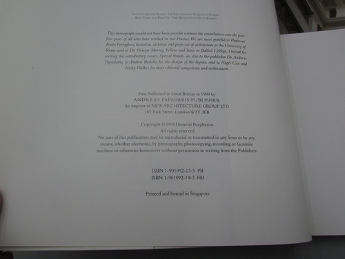1999 NA MONOGRAPHS PORPHYRIOS ASSOC RECENT WORK SIGN ILLUSTRATED 1ST ED bk3972 - Picture 5 of 8