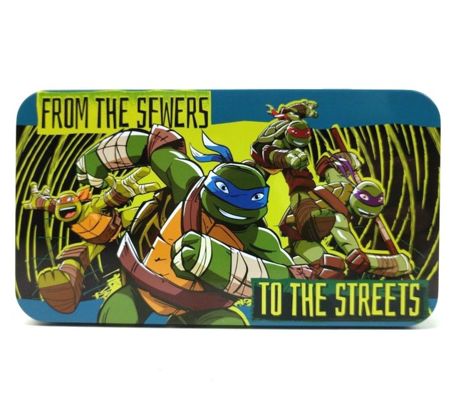 Teenage Mutant Ninja Turtles Tin Box TMNT Storage Pencil Box | eBay