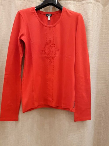MAGLIA 110 € - 70% ARMANI JEANS DONNA J5H26 JI ROSSO MIS. 44 + 46 | eBay