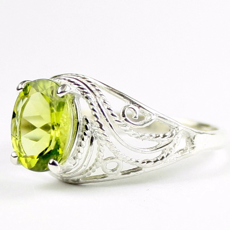 Peridot, 925 Sterling Silver Ladies Ring, SR083 - Image 2 of 4