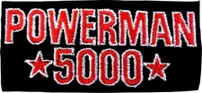 Patch - Powerman 5000 Logo PM5K Industrial Rock Music Band 4.5" Iron On #19184