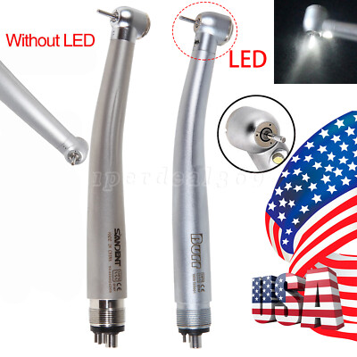 Dental No-LED /LED E-generator High Speed Handpiece Push Button 4Hole turbine st