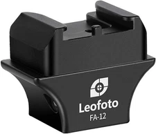 Leofoto FA-12 + FA-10 QR Flash Cold Shoe Adapter Kit