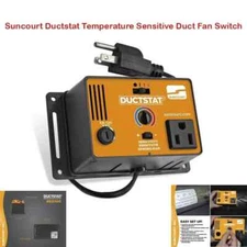 Suncourt Original Ductstat Temperature Sensitive Plug-In Duct Fan Switch DS100