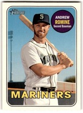 2018 Topps Heritage Andrew Romine #641 Seattle Mariners