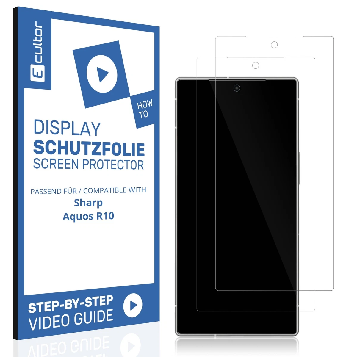 2x Pellicola per Sharp B10 Protettiva Protezione Vetro