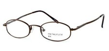 Calabria KIDS Metal Flex by Vivid H Shiny Brown 42mm Reading Glasses ; DEMO LENS