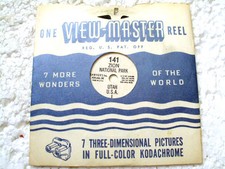 2 VINTAGE VIEW MASTER REELS - Zion national park from 1948