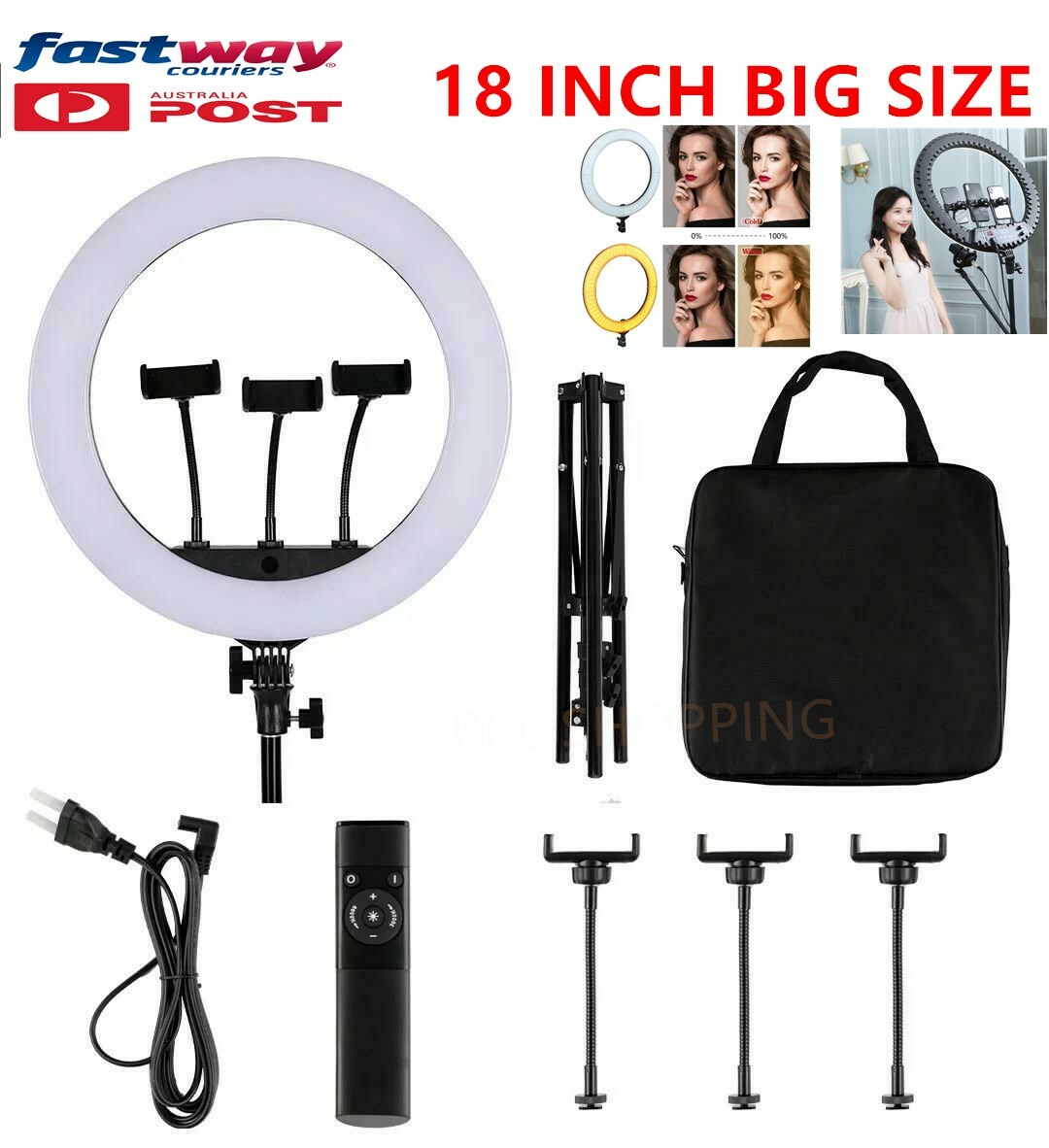 186000 現状品 RK2　LEDソフトリングライト　HQ-18N [1000027792918] HQ 18 Inch SMD LED Ring Lighting Dimmable studio Live For Photo