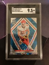 2020 Panini Spectra #84 Travis Kelce Neon Blue Prizm /60