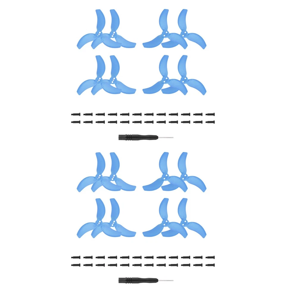 For DJI Avata 2 RC Drone Propeller 3032S Props 3-blades Low Noise Wing 16Pcs - Image 2 of 4