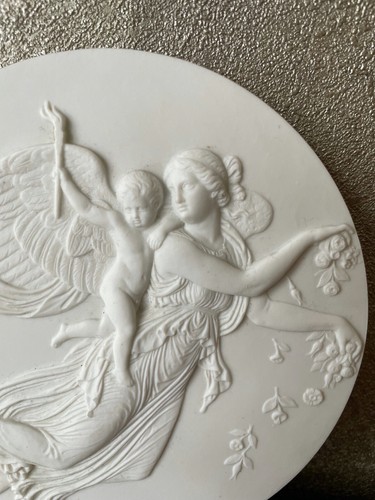 Royal Copenhagen Rilievo da Parete Placca Angelo Putto Porcellana Thorvaldsen - Bild 7 von 12