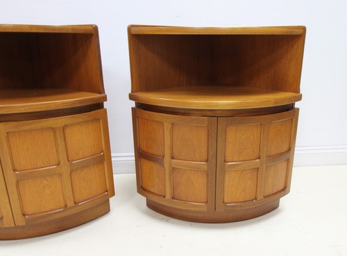 Pair of Nathan Squares Teak Bedside Cabinets / Small Corner Units - Picture 9 of 10