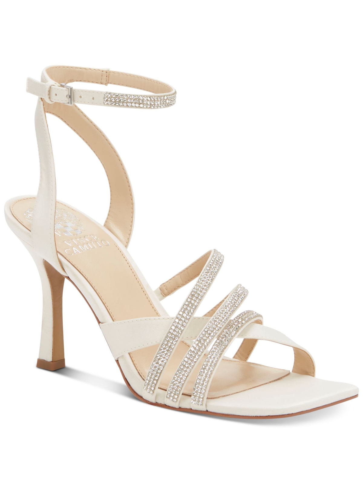Женские белые босоножки Brevern на каблуке-шпильке с квадратным носком от VINCE CAMUTO, 9 М