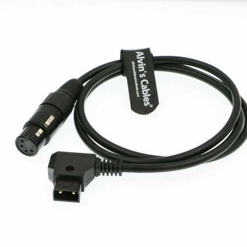 XLR 4 Pin Female to D-tap Cable for Practilite 602 DSLR Camcorder Sony F55 SXS - Picture 2 of 4