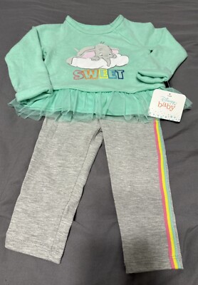 Disney Baby Dumbo 2 Piece Outfit 18 Months. NWT