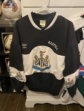 Vintage 1990 Umbro Newcastle United Soccer Football Sweatshirt Jumper Jersey