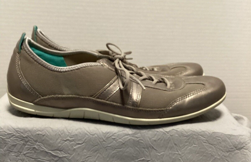 Ecco Bluma Sneakers Womens 40 EU 9 - 9.5 US Pewter Metallic Lace Up