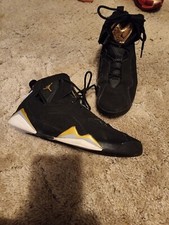2019 Nike Air Jordan True Flight Basketball Shoes 343795-070 Black Gold 6.5Y
