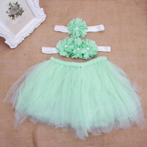 Baby Girls Skirt Headband Tutu Skirt Princess Pettiskirts Ballet Clothes - Picture 1 of 6