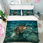 3D Sea Turtle A37 Animal Bed Pillowcases Quilt Duvet Cover Set Queen King Zoe
