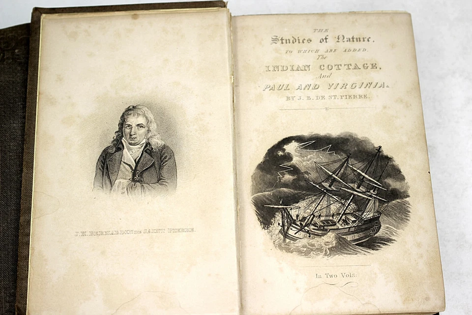 THE WORKS OF SAINT-PIERRE by Rev. E. Clarke, 1846, 2 vols Illustrated London - Image 4 of 4