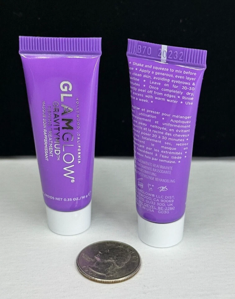 Tratamiento reafirmante de barro por gravedad GLAMGLOW 0,35 OZ cada uno (LOTE DE 2) CONSULTAR DESCRIPCIÓN Foto 2 de 4