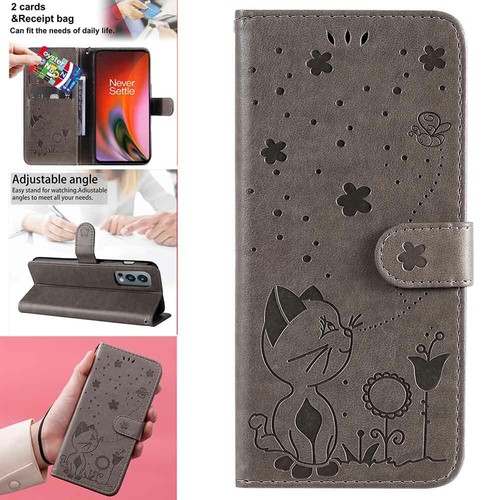For OnePlus Nord 2 CE N10 N100 Wallet Card Holder Flip Leather Phone Case Cover - Picture 44 of 46