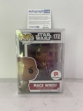 Samuel L Jackson Signed Funko Pop Mace Windu 172 star wars rare ACOA Autograph