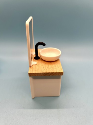 Dollhouse Miniature 1:12 Scale 8 Piece Bathroom Set Shower Tub Sink Toilet Etc. - Picture 11 of 15