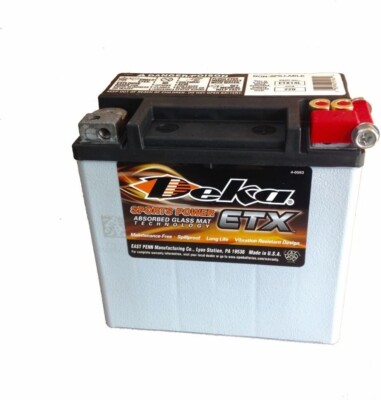 Deka Sports Power ETX-14L Battery- MADE IN USA