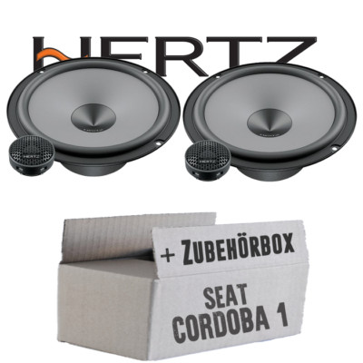 Hertz Lautsprecher für Seat Cordoba 1 Front KFZ Einbauset vorne Front Boxen Paar