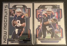 2021 Panini Prizm Football Mac Jones RC #336 Base & New Recruits Insert RC