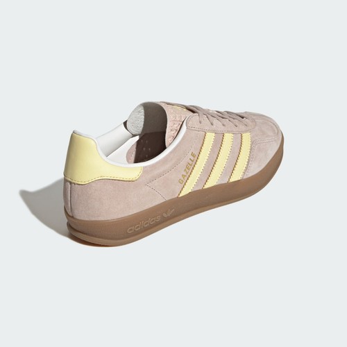 Adidas W Gazelle Indoor Sneakers Original Shoes Wonder Taupe/Gum JR6519 US 4-10 - Picture 6 of 9