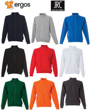 JRC Felpa MODENA in Cotone Zip Intera Collo Alto a Lupetto con Tasche da Uomo