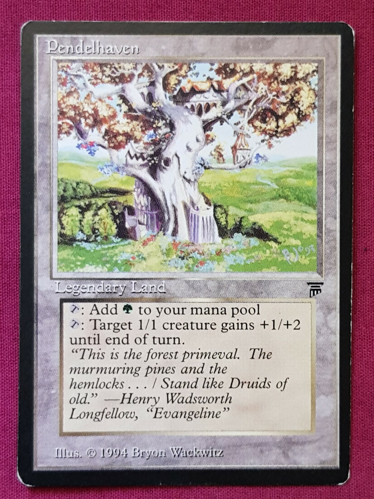 Magic The Gathering LEGENDS PENDELHAVEN land card MTG
