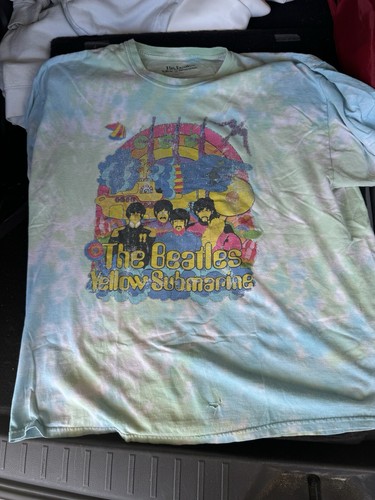 The Beatles Yellow Submarine Tie Dye T-Shirt XXL Mehrfarbig - Bild 2 von 6