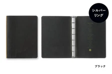 PLOTTER 5001 6-Ring Leather Binder Pueblo Mini Size Black Color NEW JAPAN