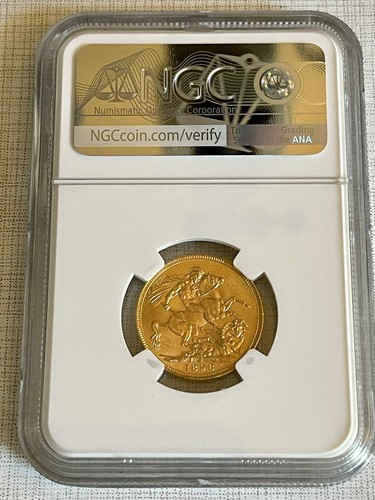 Great Britain 1896 1 Sovereign Gold NGC AU58 SKU# 6991 - Picture 2 of 2