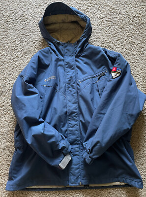 VINTAGE MT HOOD SKI PATROL Columbia Sherpa lined MEDICAL Jacket XL