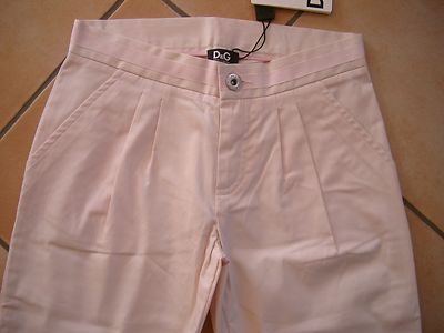 (C897) Edle leichte Dolce & Gabbana Girls Sommerhose altrosa glatte BW gr.128