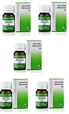 5 Packs Dr Reckeweg Germany Aurum Mur Nat 6x 20g Tablets Free Shipping