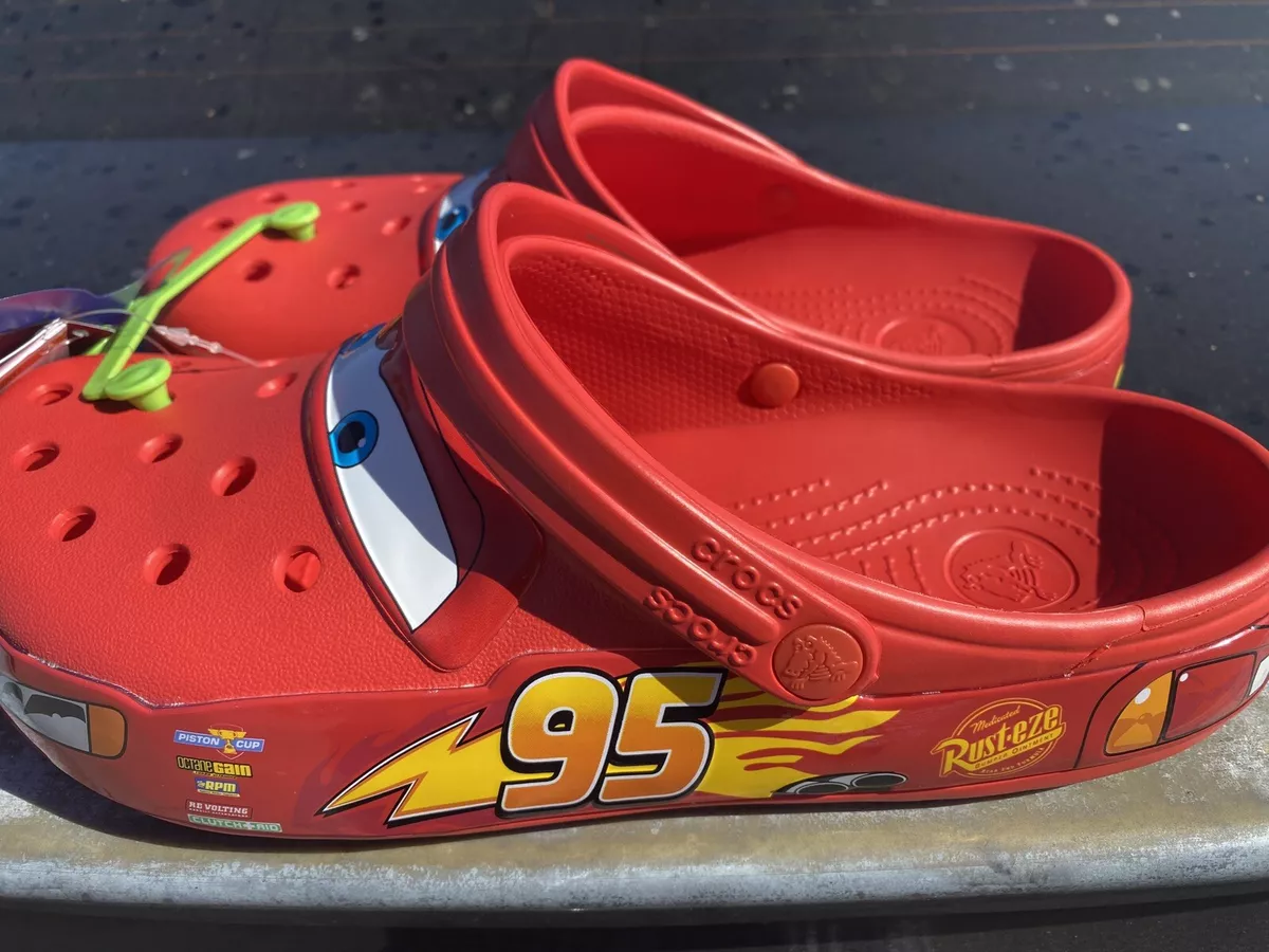 Authentic Lightning McQueen Light Up Crocs Adult 13M *1ST RELEASE SOLD OUT!*