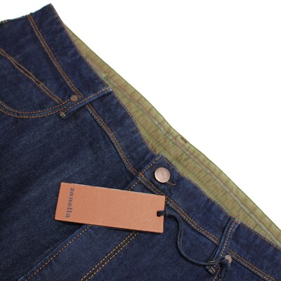 Zanella NWD Martin Cotton Blend 5 Pocket Jeans Size 40 US In Dark Blue Denim