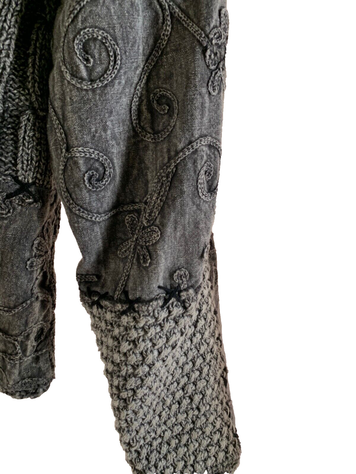 Sandy Starkman knit jacket gray large - image 11